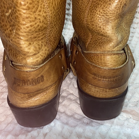 Vintage Durango Harness Western Leather Boots Square Toe Men’s 9D - Picture 5 of 15